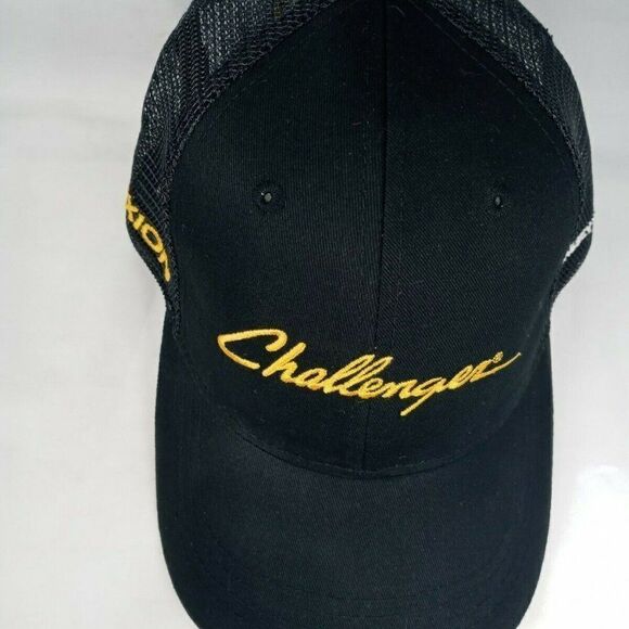 Trucker Cap Hat Industrial Challenger BLK/Yellow - Picture 3 of 12